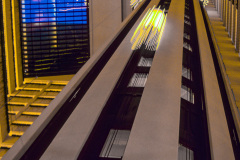 Aufzüge im Atrium des Marriott Marquis Hotels am Times Square (1988)